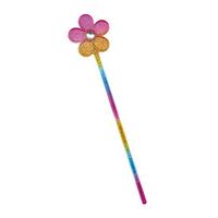 Glitter Rainbow Flower Wand