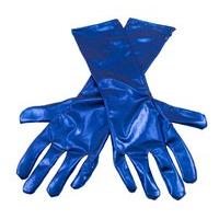 Gloves Metallic Blue