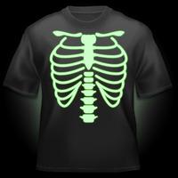 Glow T-shirt - Skeleton