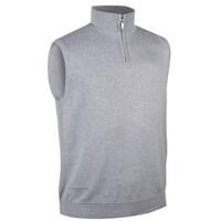 Glenmuir Mens Stanley Cotton Zip Neck Slipover