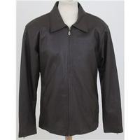 Global Leather, size XL brown leather jacket