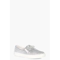 Glitter Fringe Skater - silver