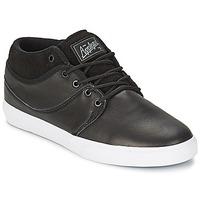 globe mahalo mid mens shoes high top trainers in black