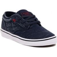 globe motley navy wash mens shoes trainers in multicolour