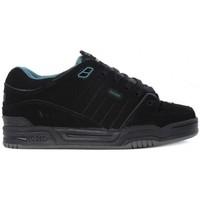 globe fusion black mens skate shoes trainers in multicolour