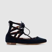 gladiator style straps laces ballet pumps