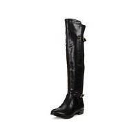 Glamorous Flat Boot With Buckles