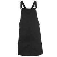 glamorous denim pinafore dress