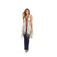 glamorous fringed gilet