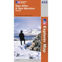 glen affric glen moriston os explorer active map sheet number 415