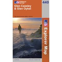 Glen Cassley & Glen Oykel - OS Explorer Active Map Sheet Number 440