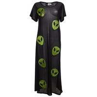 Glitter Alien Sheer Maxi Dress - Size: M