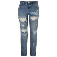 glamorous ripped mom womens jeans