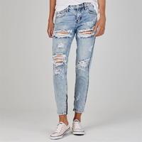 Glamorous Ripped Mom Womens Jeans