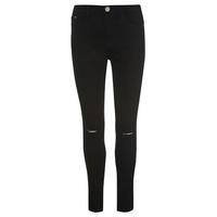 glamorous rip knee skinny jeans ladies