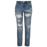 Glamorous Ripped Mom Womens Jeans