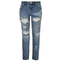 glamorous ripped mom womens jeans