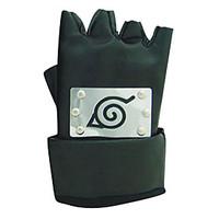 Gloves Inspired by Naruto Cosplay Anime Cosplay Accessories Gloves Black PU Leather Male / Female