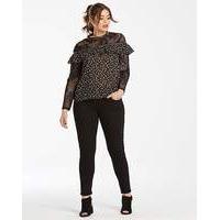 Glamorous Curve Lace Floral Blouse