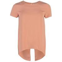 Glamorous Cut Out Back Short Sleeve Top