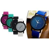 glitter space dial watch 5 colours