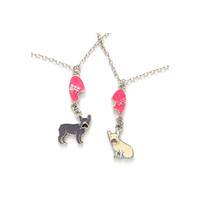 Glitter Dog Necklace Set