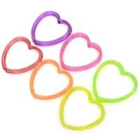 glitter heart bracelets pk12