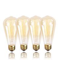 gmy st64 edison vintage bulb 220 240v 40w e27 amber warm white decorat ...