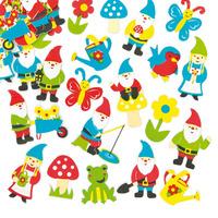 gnome foam stickers pack of 120