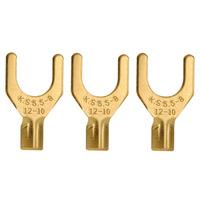 Gold Plated Spade Plugs (x3)