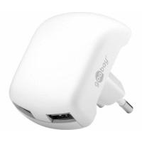 Goobay Dual USB-Charger 2, 1A white