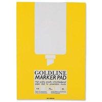 Goldline Marker Pad Bleedproof 70gsm 100 Pages A4 White Ref Gpb1a4