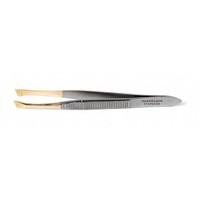 gold plated tips manicare slant tweezer