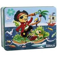 Goula Pirates Jigsaw Puzzle in a Tin (35-Piece)