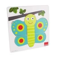 goula 3 levels butterfly wooden puzzle