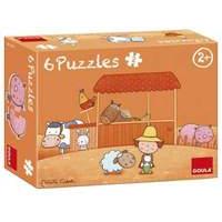 Goula Carlas Farm Shaped Wooden Puzzles