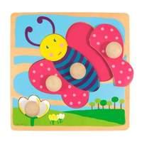 goula butterfly wooden peg puzzle