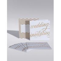 gold calligraphy wedding invitations