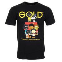 gold wheels gold gang t shirt black