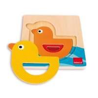 goula 3 levels mummy duck wooden puzzle