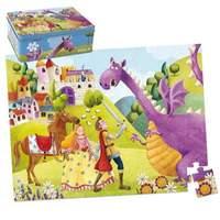 Goula Prince and Dragon Jigsaw Puzzle in a Tin (54-Piece)