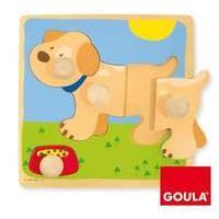Goula Dog Wooden Peg Puzzle