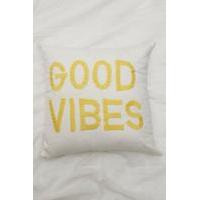 Good Vibes Cushion, YELLOW
