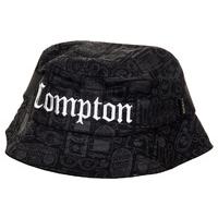 Gold Compton Bucket Hat - Black