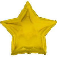 gold metallic star foil balloon