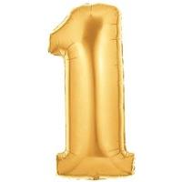 Gold Number 1 Foil Balloon