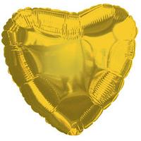 Gold Metallic Heart Shapes Foil Balloon