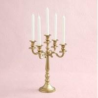 Gold 5 Arm Medium Wedding Candelabra