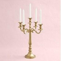 gold 5 arm large wedding candelabra