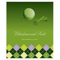 Golf Rectangular Label